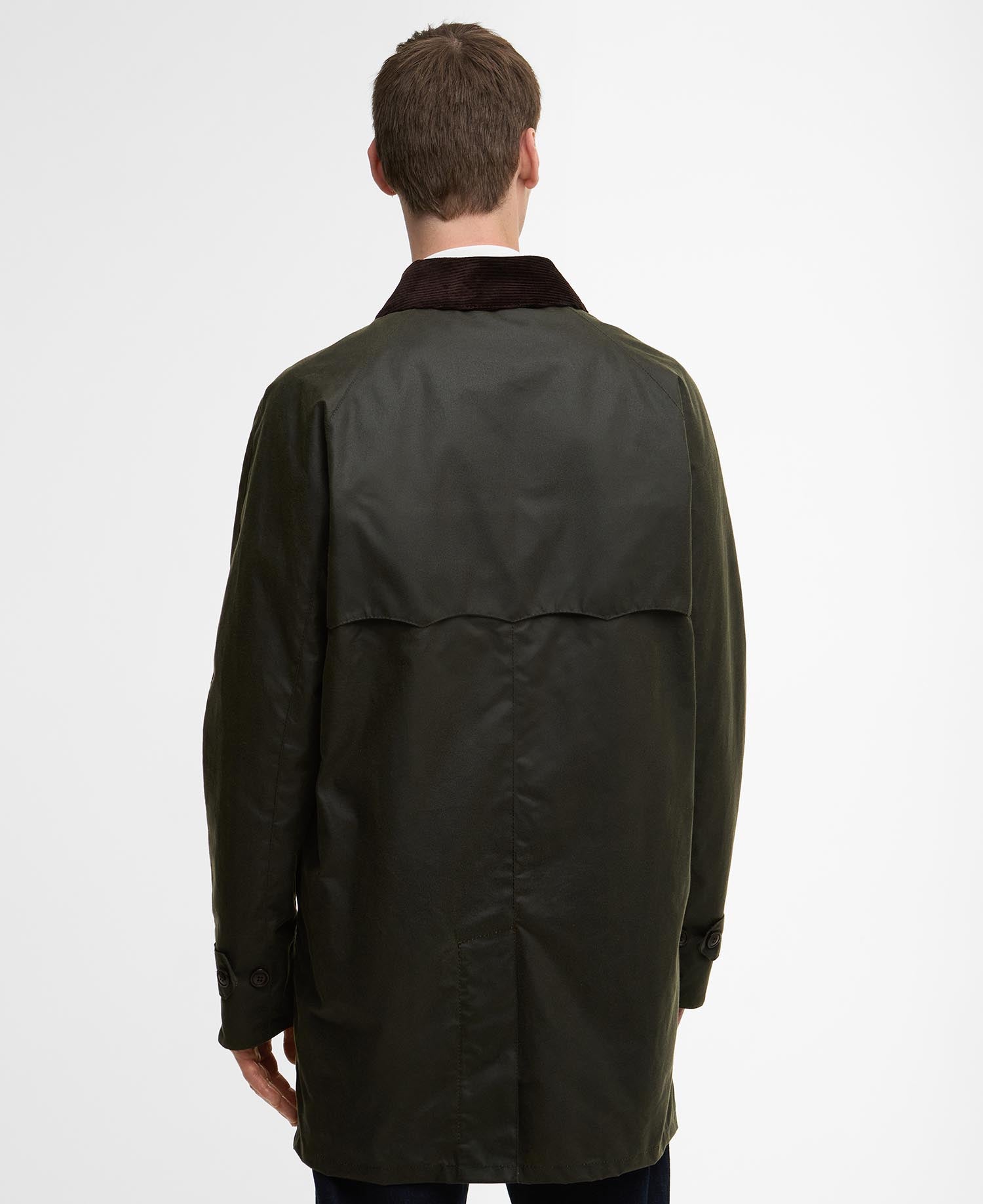 Barbour x Baracuta Wax Trench Coat Olive