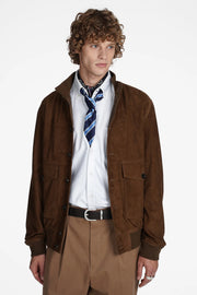 Baracuta Suede Blouson Dk. Olive