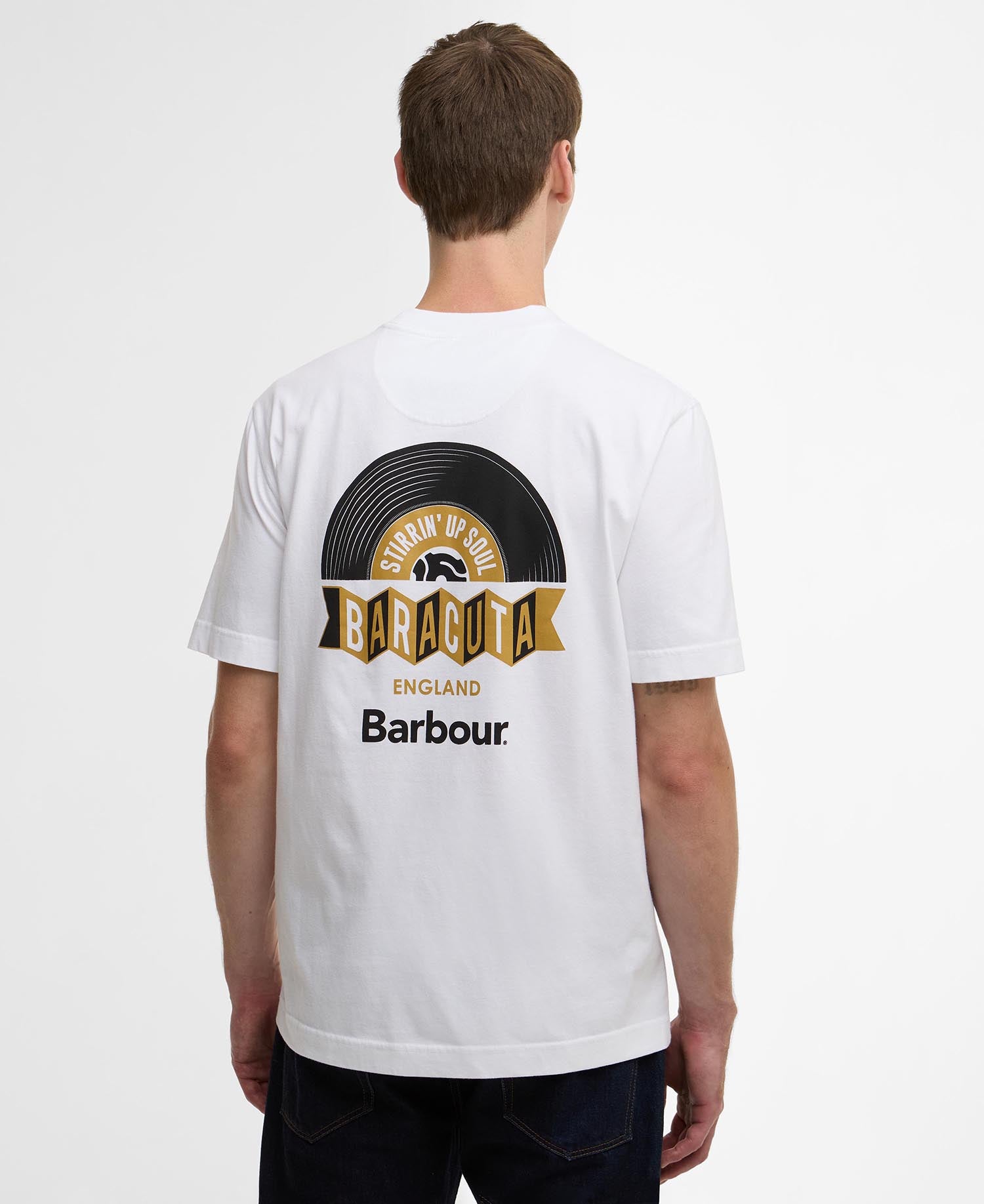 Barbour x Baracuta Vynil Tee White