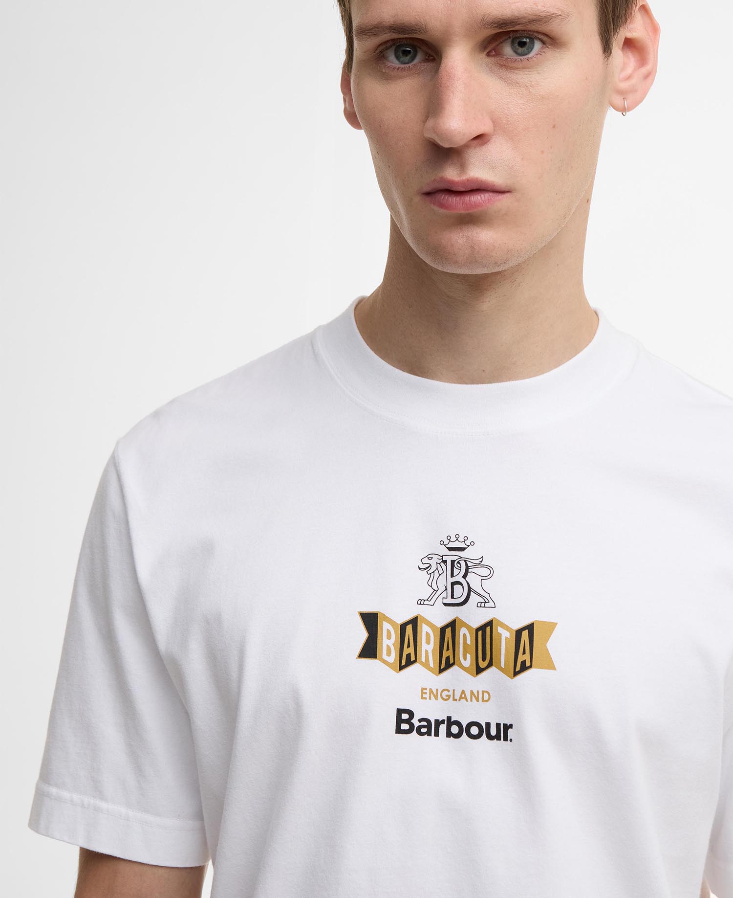 Barbour x Baracuta Vynil Tee White