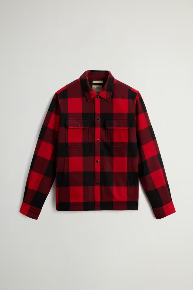 Woolrich Wool Check Alaskan Shirt Red Buffalo