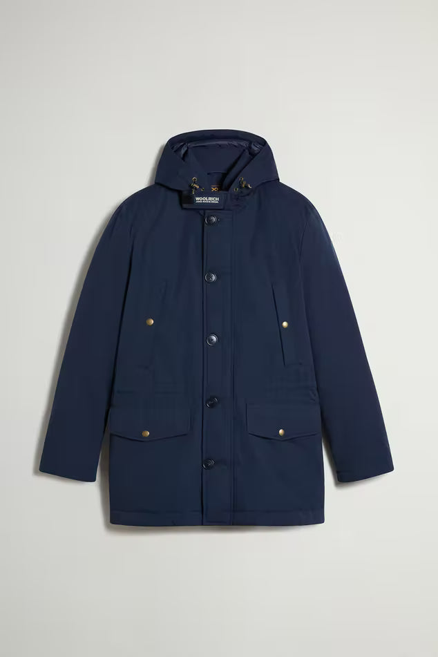 Woolrich Mountain Cloth Parka Melton Blue