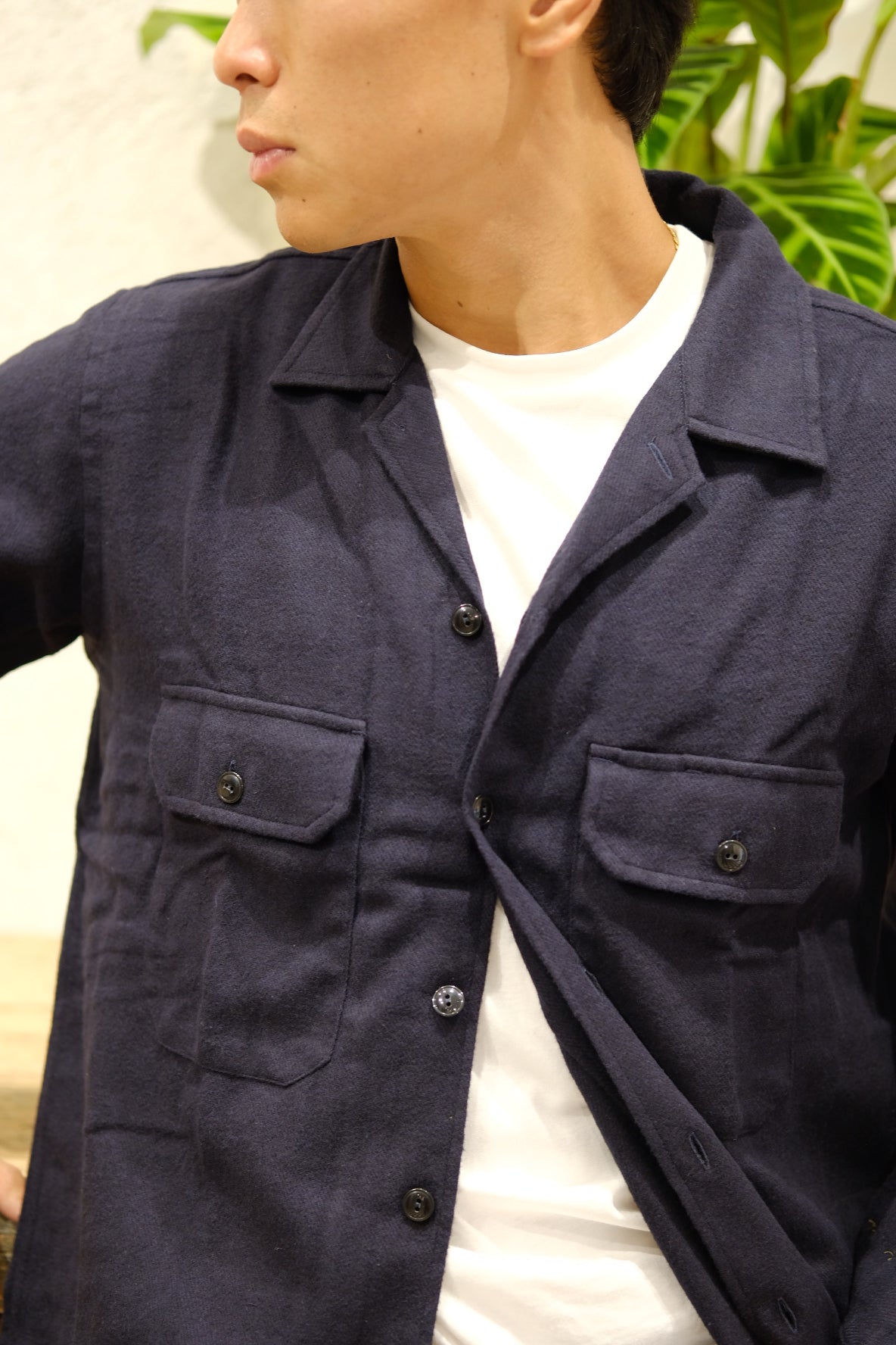 Universal Works Utility Shirt Navy