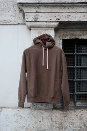 Felco NYC Inverse Weave Hooded 16oz Terry Bw Brown