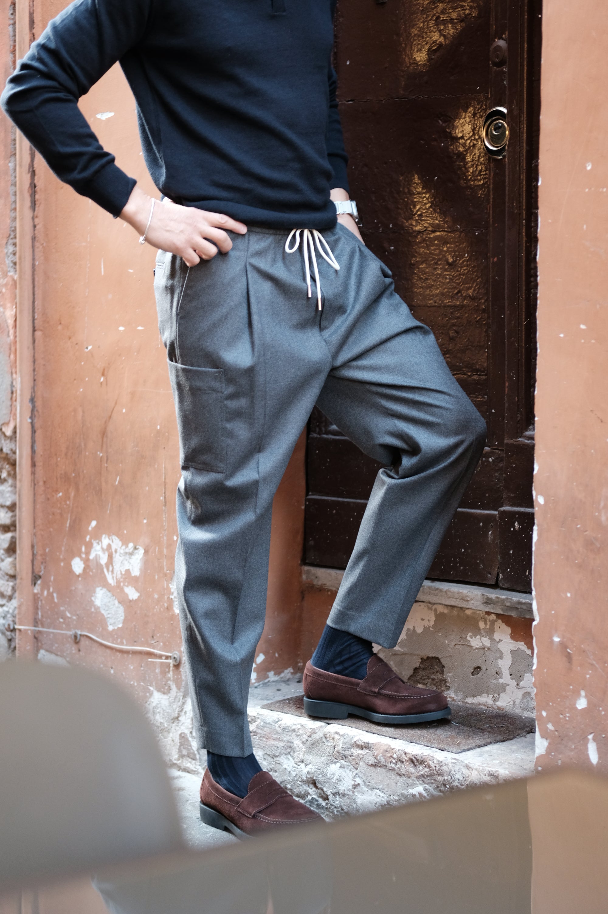 Be Able Noah Wool Grigio Medio