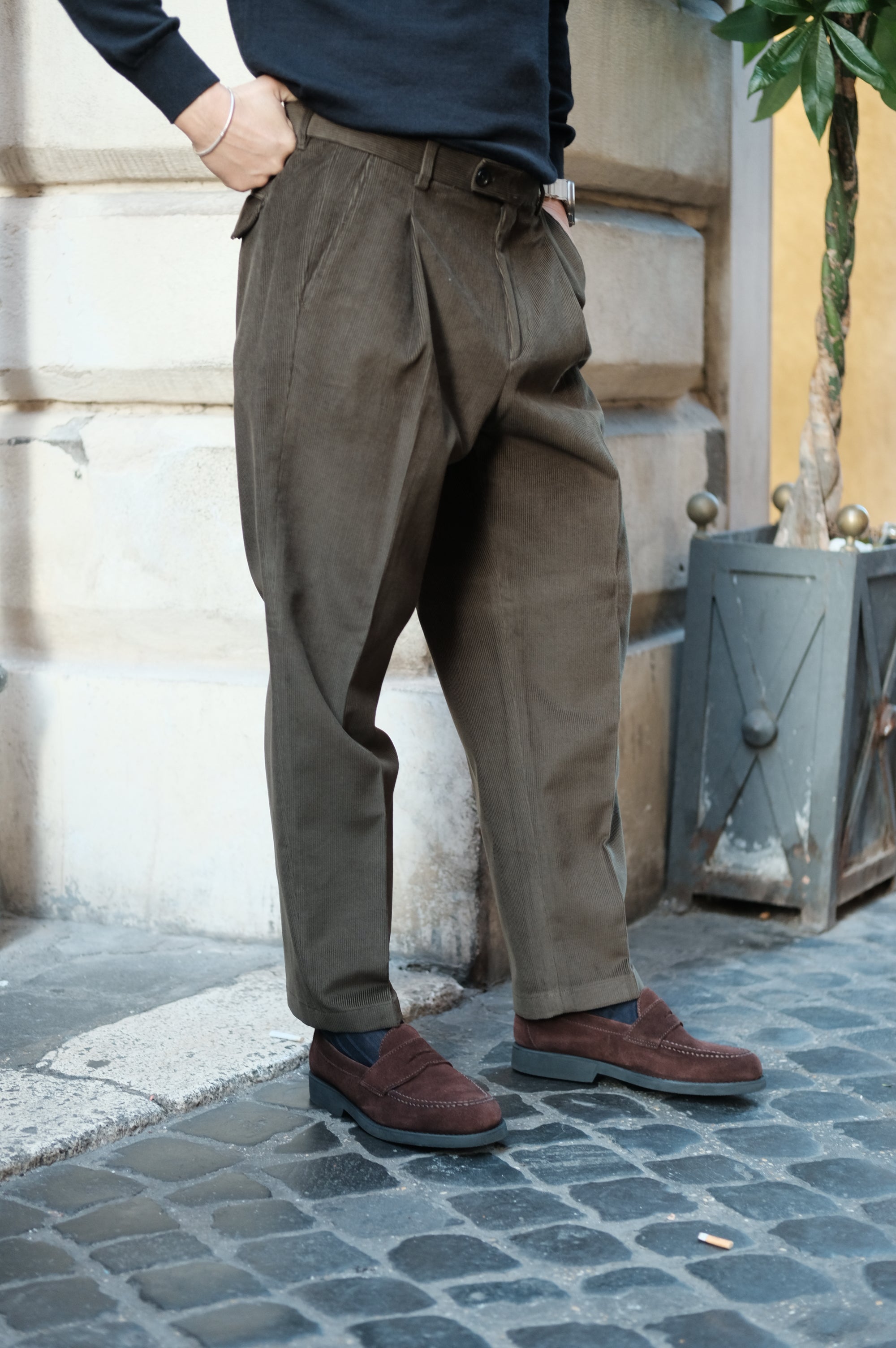 Be Able Pantalone Raul Velluto Palude