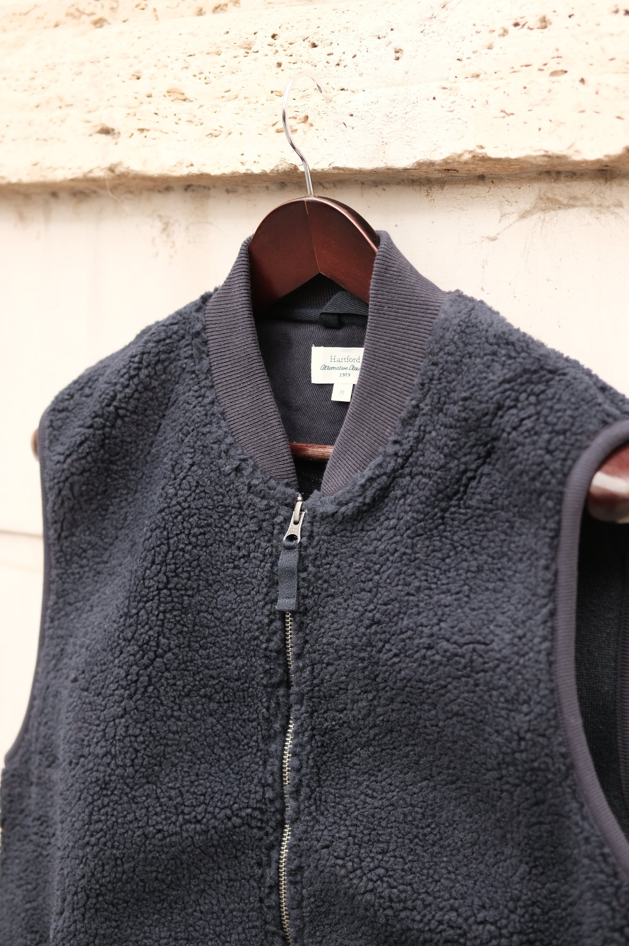 Hartford Sherpa Vest Navy