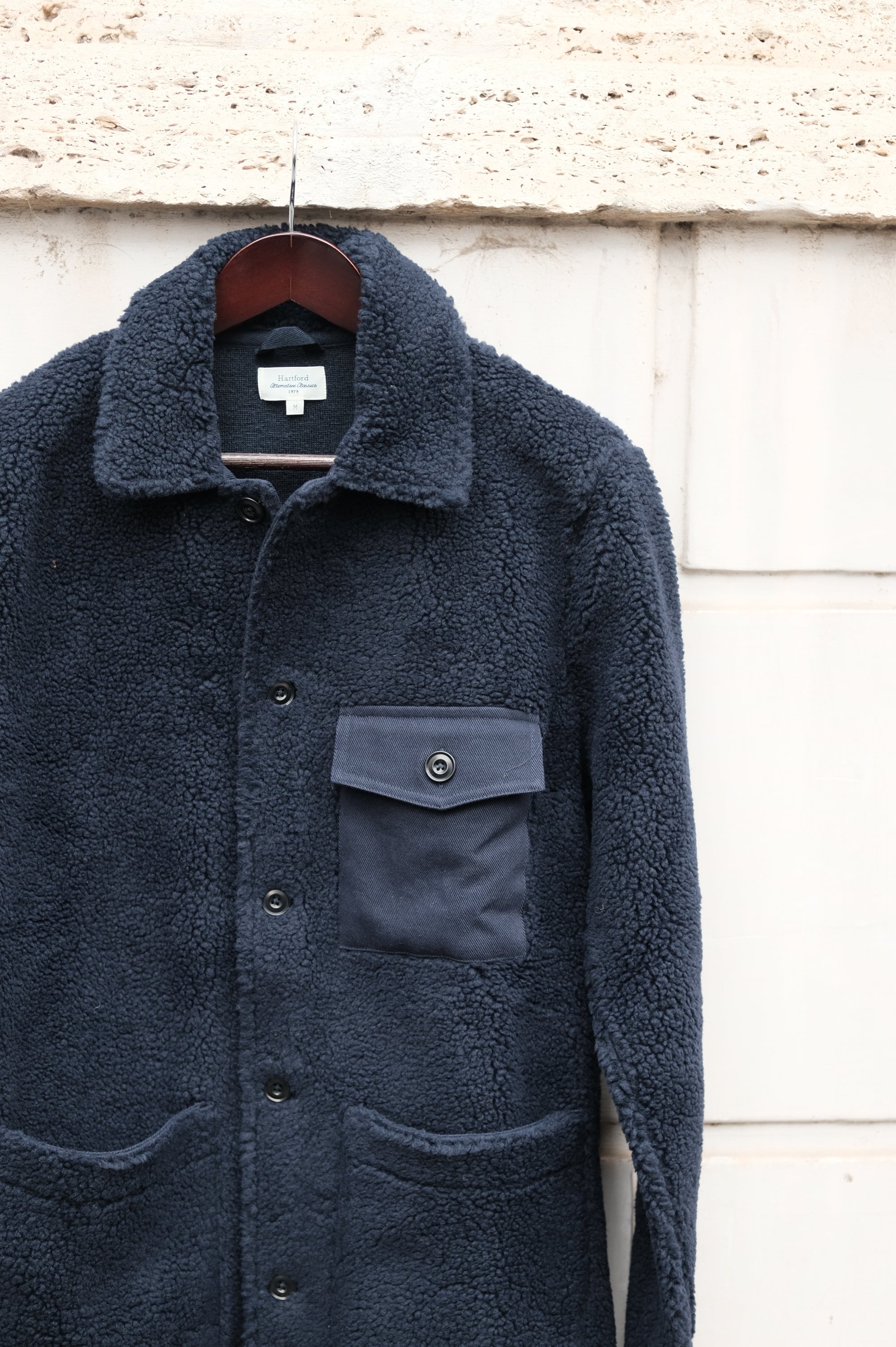 Hartford Utility Sherpa Jacket Navy