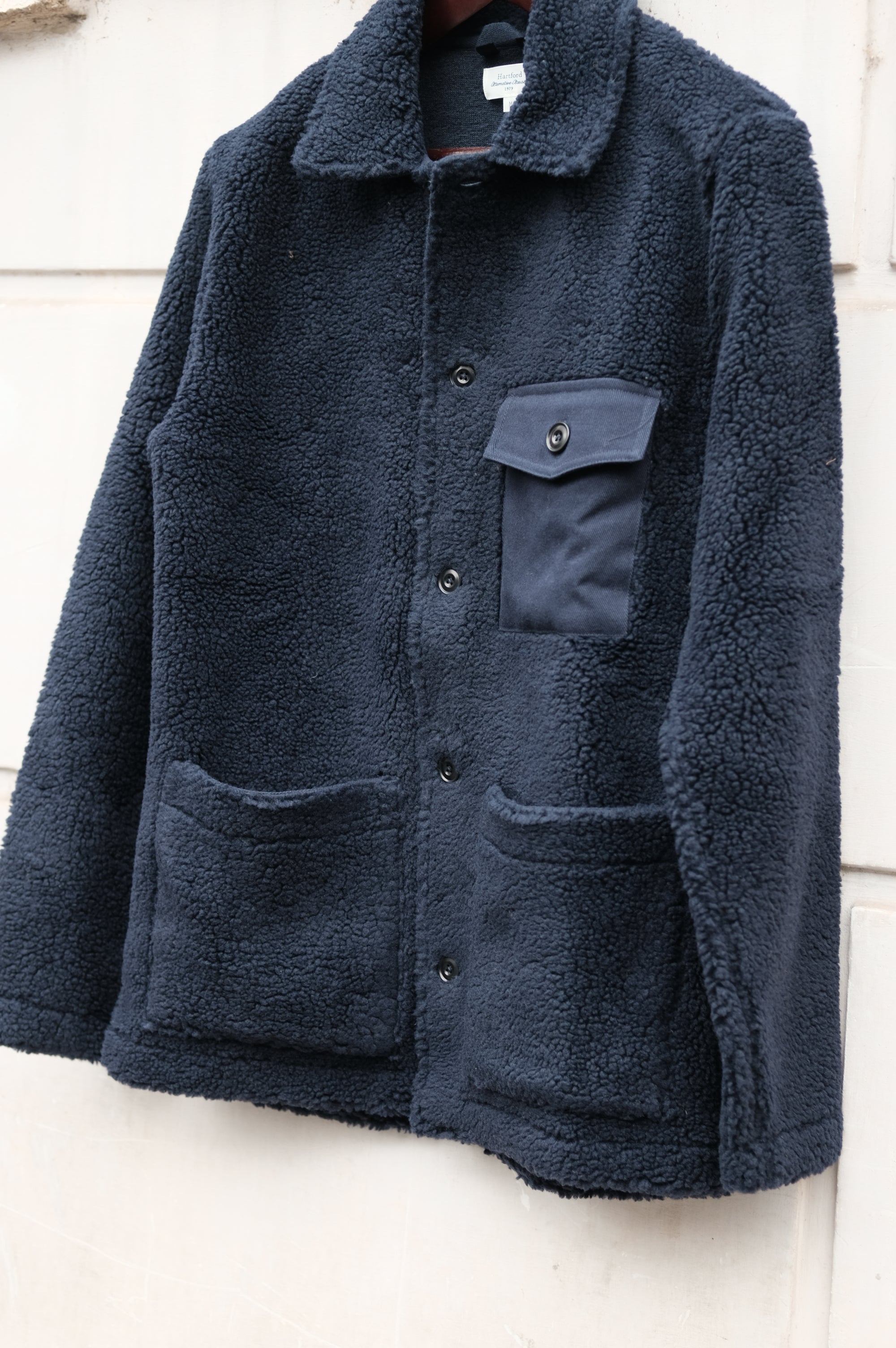 Hartford Utility Sherpa Jacket Navy