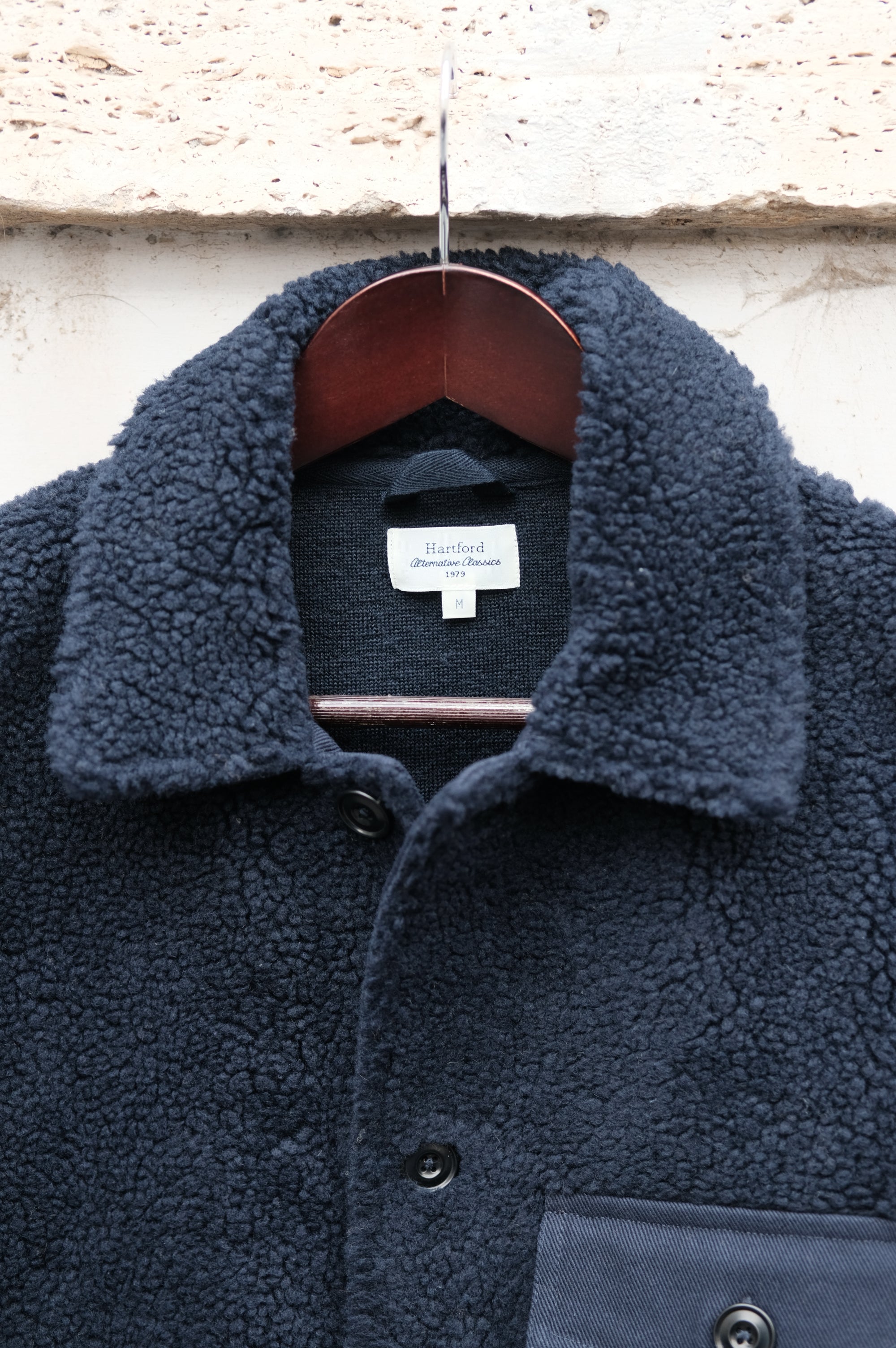 Hartford Utility Sherpa Jacket Navy