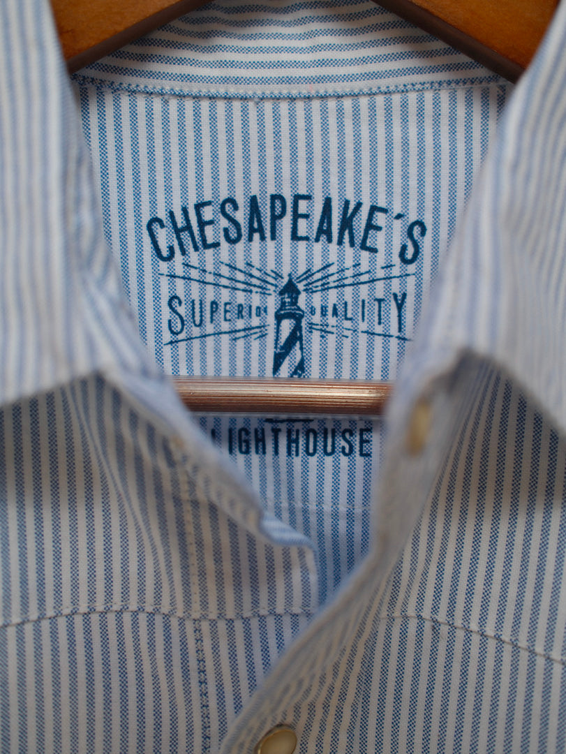Chesapeake's Western Oxford Shirt Flagstaff Striped Sky