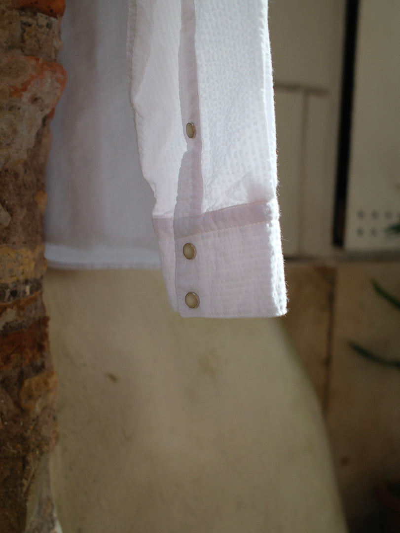 Chesapeake's Western Seersucker Shirt Flagstaff Bianco