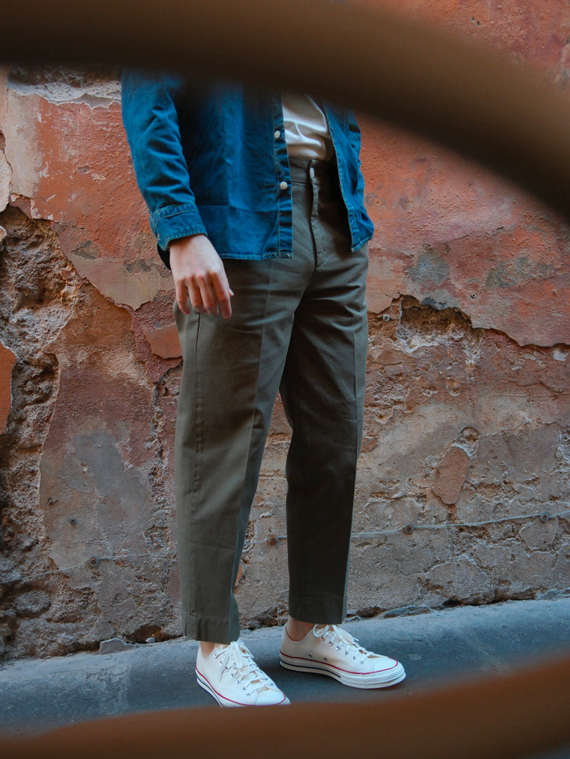 Bonheur Pantalone Over PXT Chiba 1640 Militare