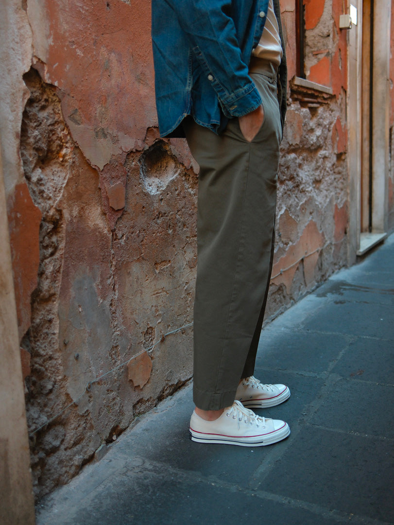 Bonheur Pantalone Over PXT Chiba 1640 Militare