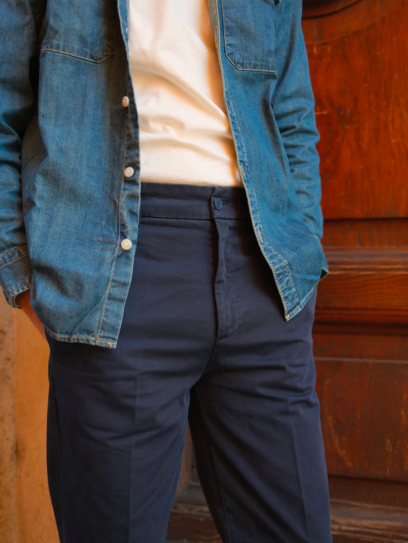 Bonheur Pantalone Over PXT Chiba 1640 Blu