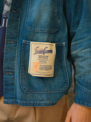 Universal Overall Middle Wash Denim Coverall Jacket