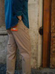 Universal Overall Tuck Tapered Bio Wash Pants Beige
