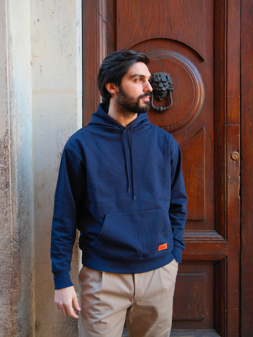 Universal Overall Hoodie Sweat Shirt Navy