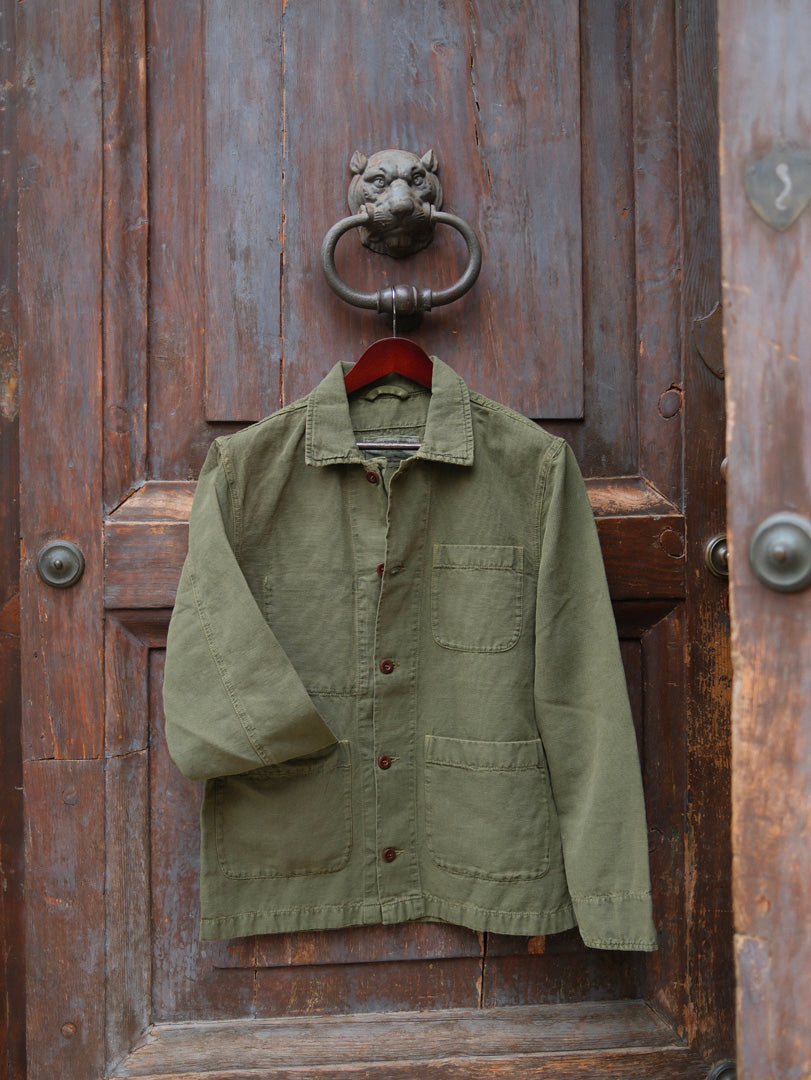 Chesapeake's Work Jacket Linen St.Malo Military Green