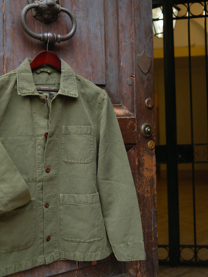 Chesapeake's Work Jacket Linen St.Malo Military Green