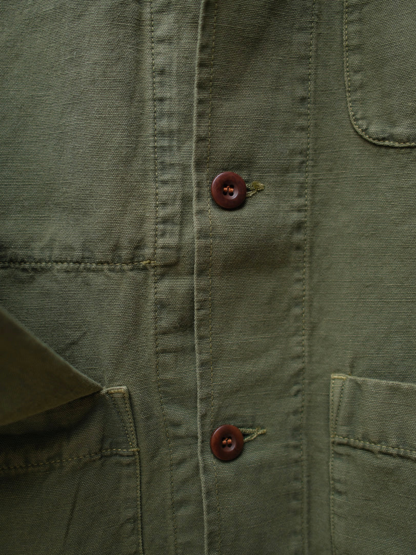 Chesapeake's Work Jacket Linen St.Malo Military Green