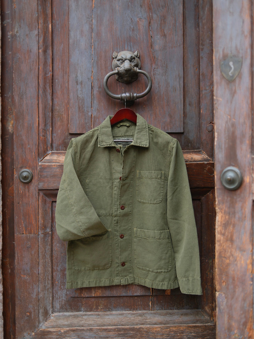 Chesapeake's Work Jacket Linen St.Malo Military Green
