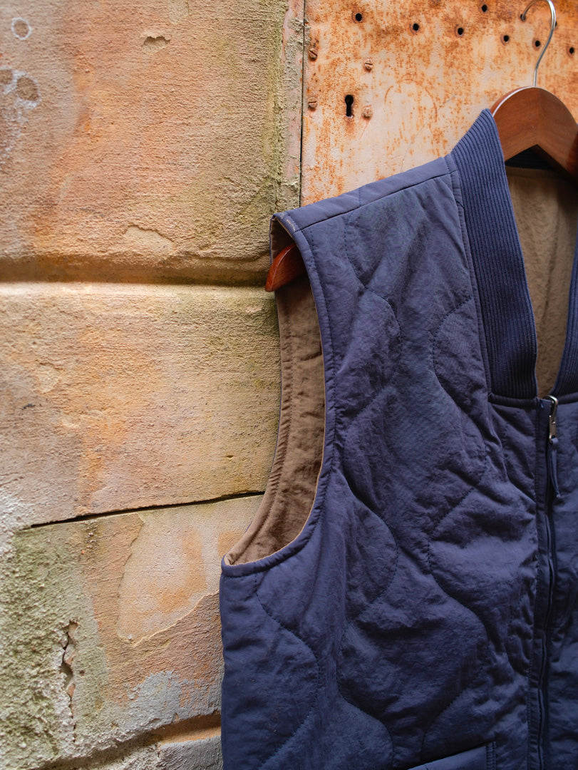 Gaffi & Co Kensington Vest Reversibile Blu/Oliva