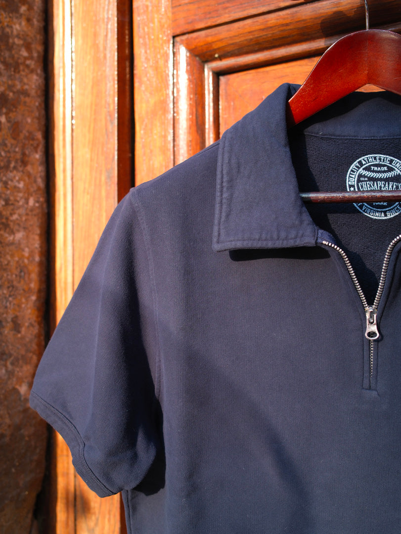 Chesapeake's Felpa Malibu 1/4 Zip MC Navy