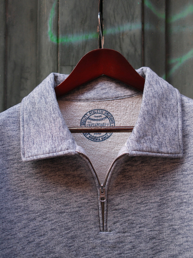 Chesapeake's Felpa Malibu 1/4 Zip MC Grey Melange