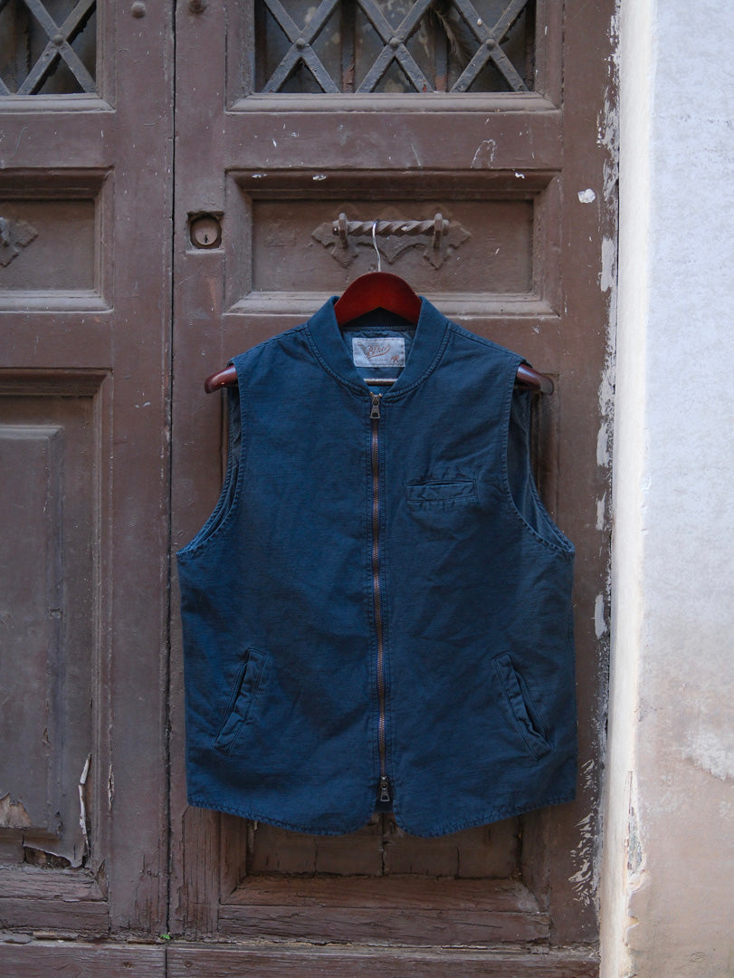 Blker Bear Vest Misto Lino Navy