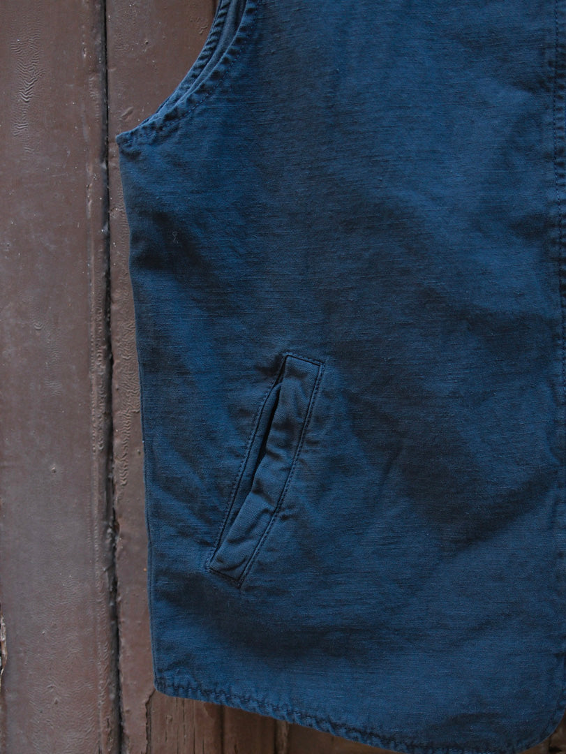 Blker Bear Vest Misto Lino Navy