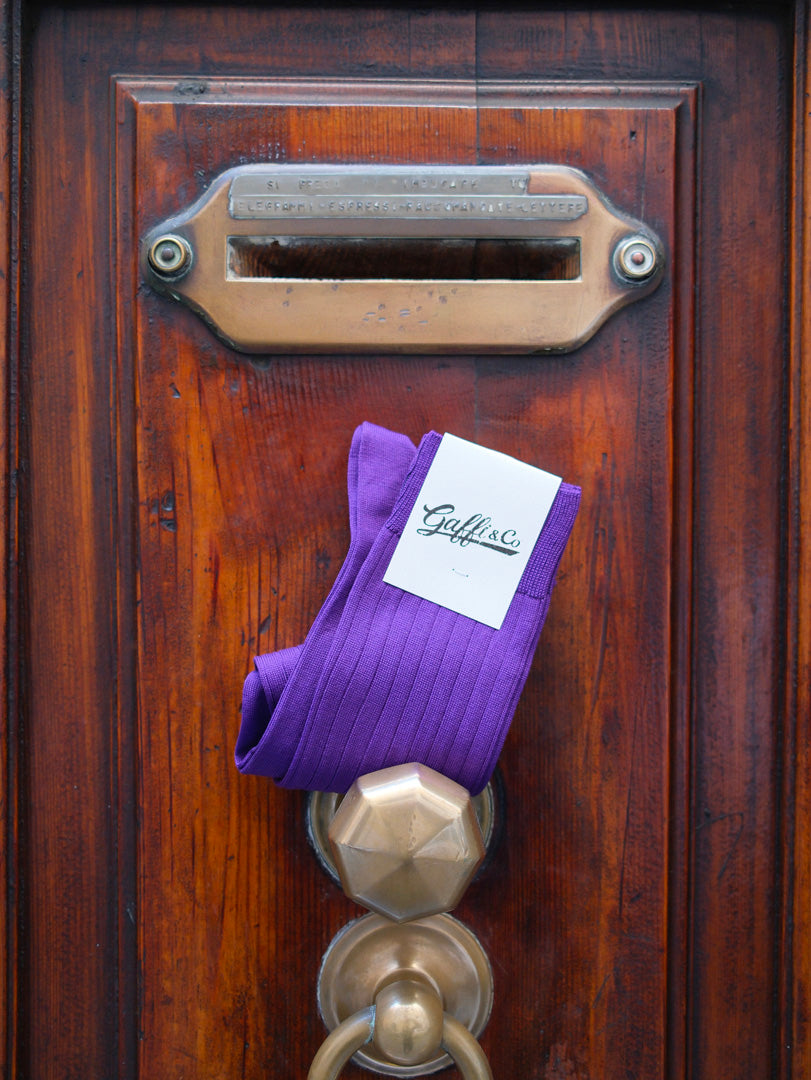 Gaffi & Co. Calza Filo di Scozia Viola 048