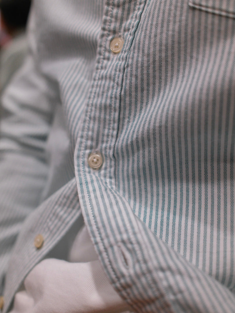 Gaffi & Co. Camicia Oxford Riga Verde SH101