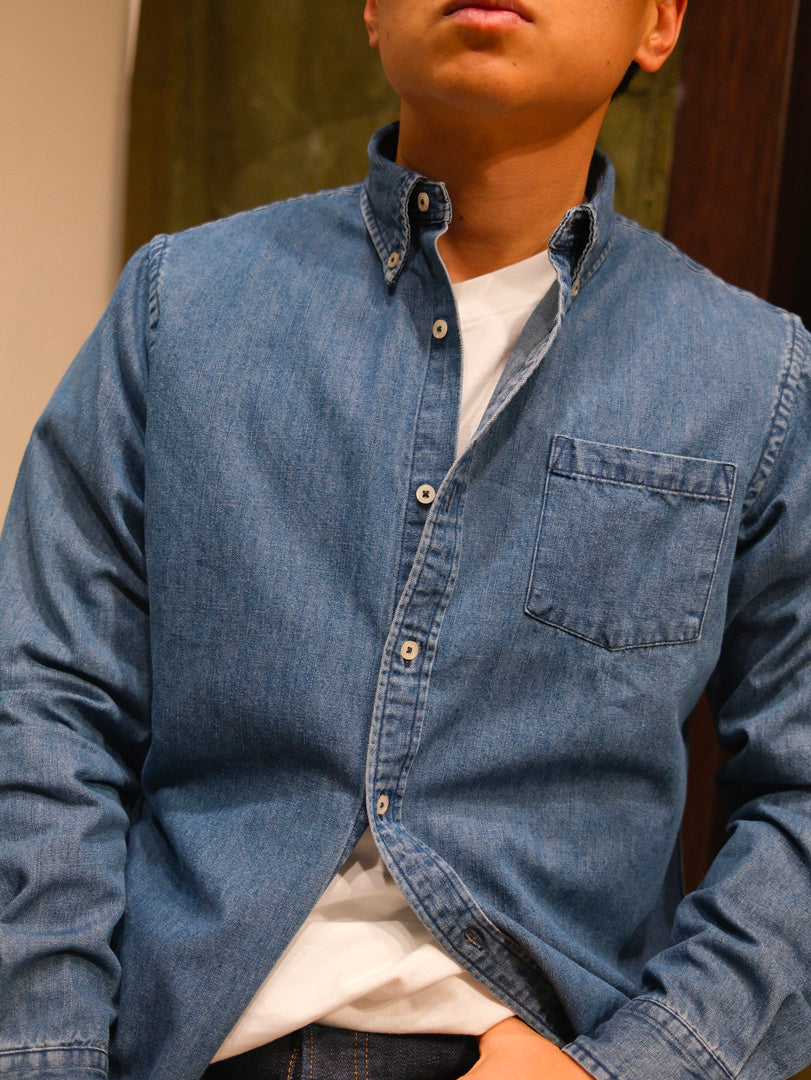 Gaffi & Co. Camicia Denim Medium Wash SH101