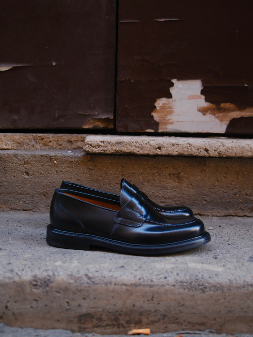 Green George x Gaffi & Co. Mocassino Polished Nero