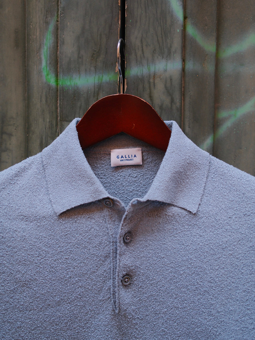 Gallia Knit Project Polo James Celeste