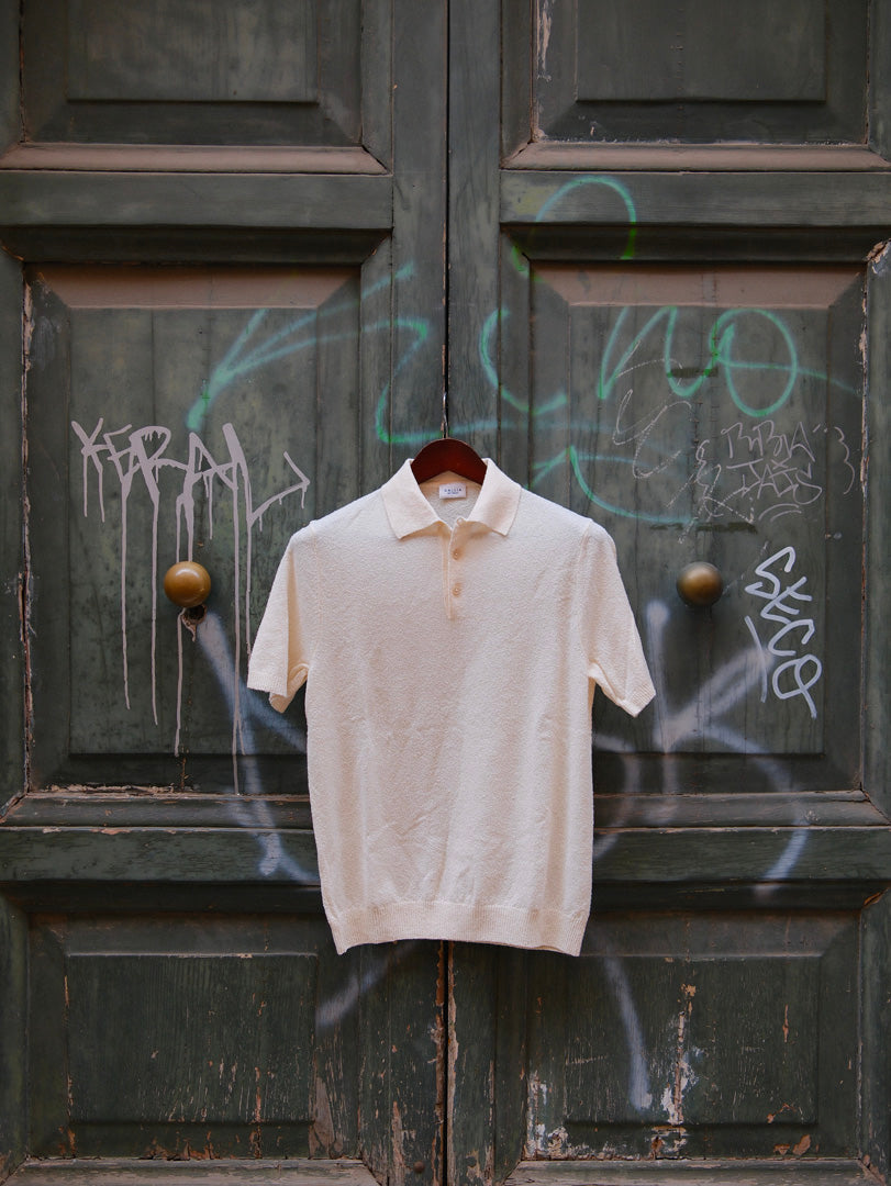 Gallia Knit Project Polo James Panna