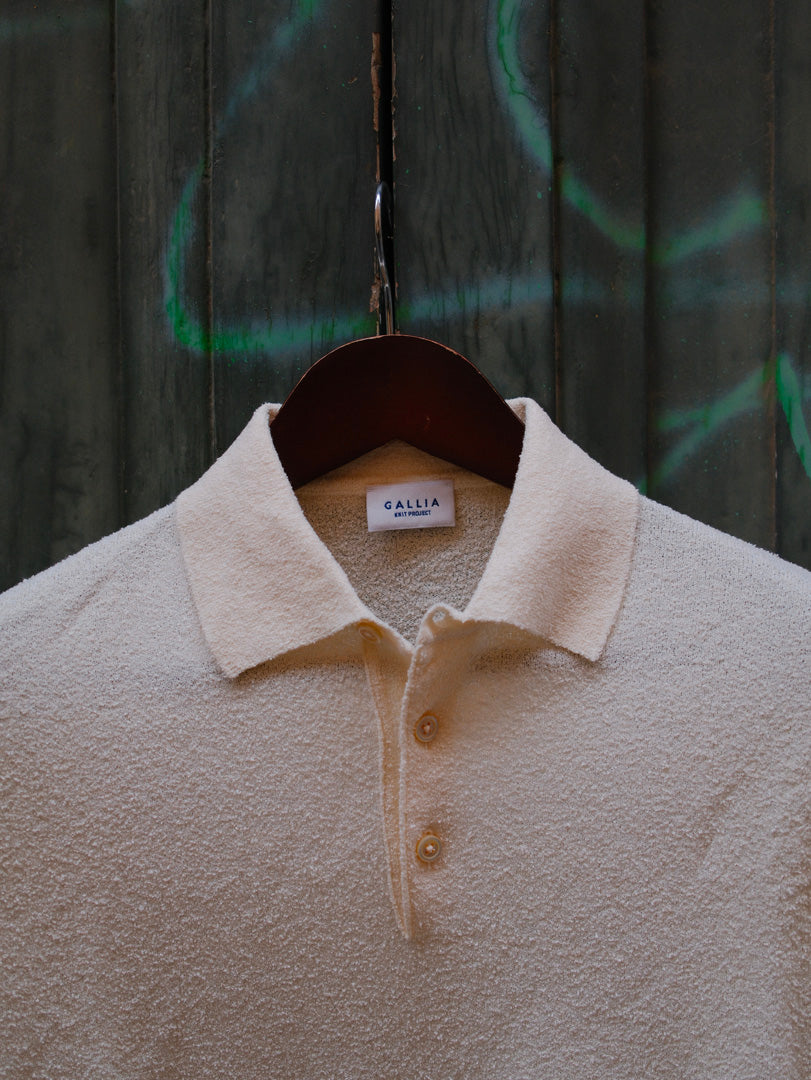 Gallia Knit Project Polo James Panna
