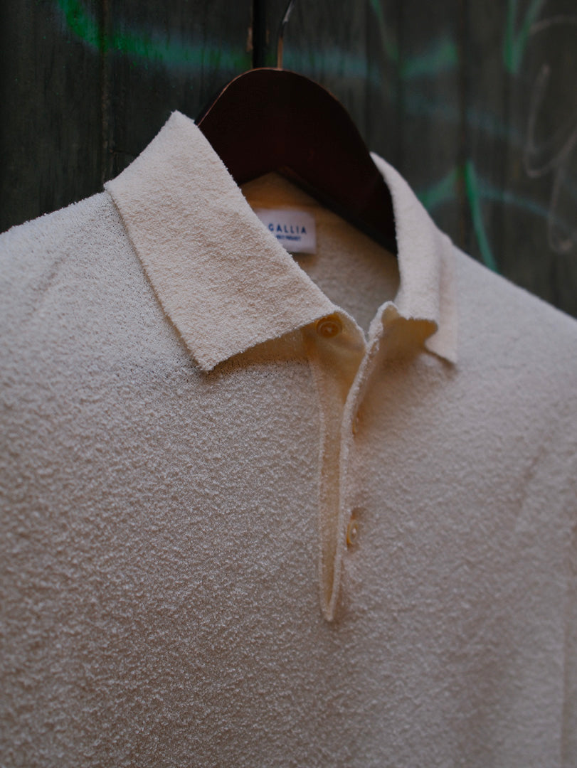 Gallia Knit Project Polo James Panna