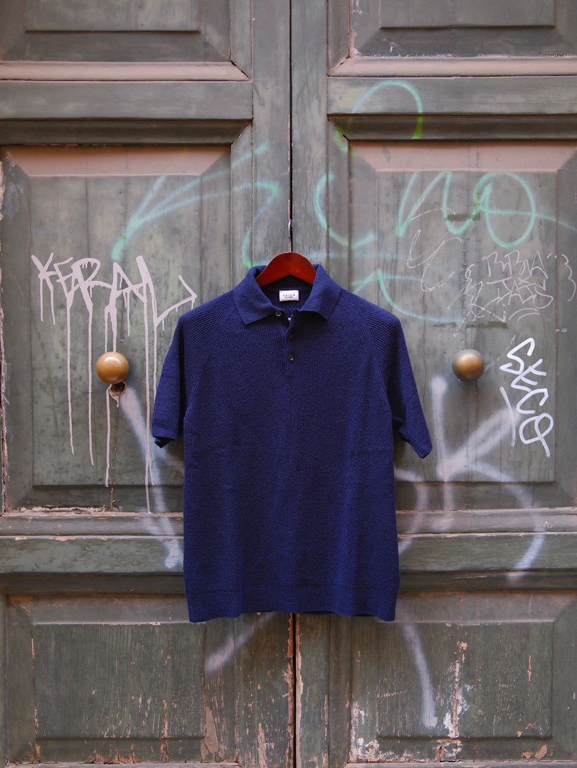 Gallia Knit Project Polo Kost Blu
