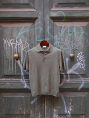 Gallia Knit Project Polo Kurt Lino/Cotone Verde NO RESO