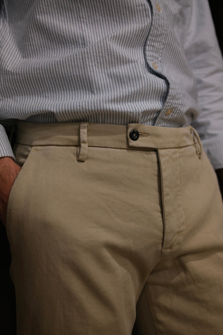Gaffi & Co. Pantalone Cesare Canvas Beige