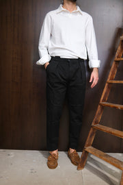 Gaffi & Co. Pantalone Osaka Pence Popeline Nero NO RESO