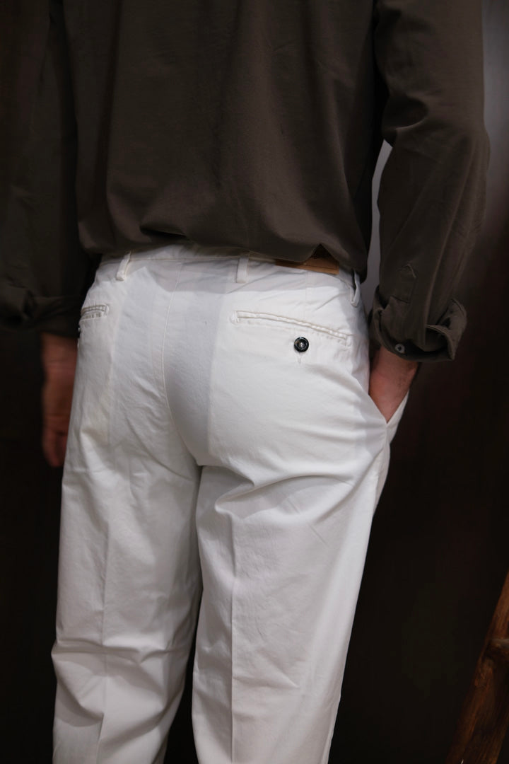 Gaffi & Co. Pantalone Osaka Pence Popeline Panna