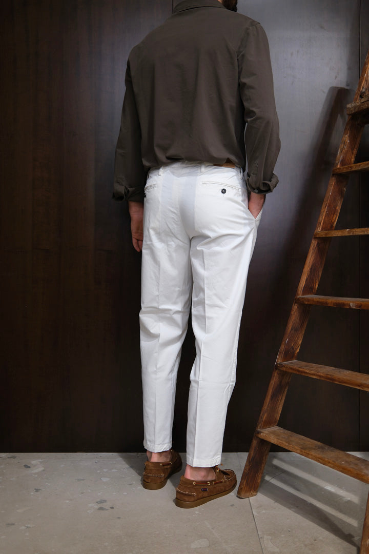 Gaffi & Co. Pantalone Osaka Pence Popeline Panna