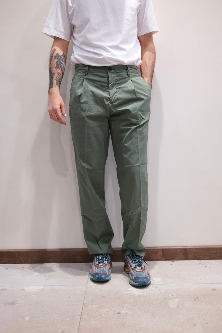 White Sand Pantalone Pence Oliva 26SU04