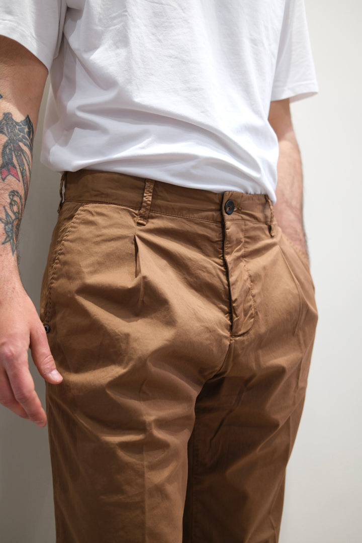 White Sand Pantalone Pence Sammy Tabacco 26SU04