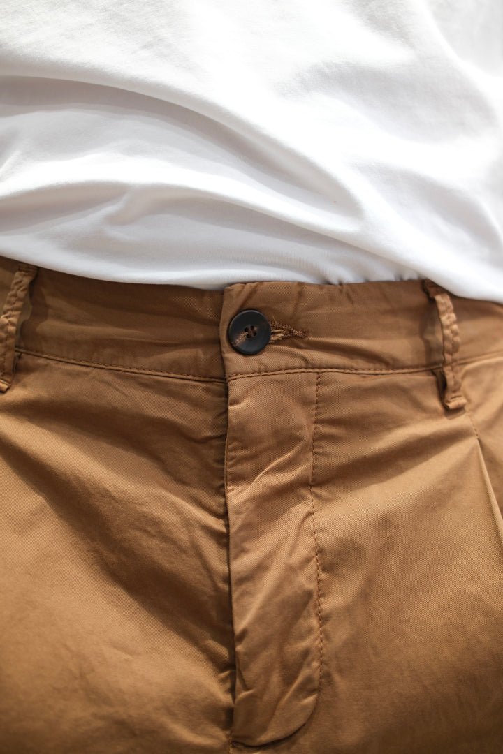 White Sand Pantalone Pence Sammy Tabacco 26SU04