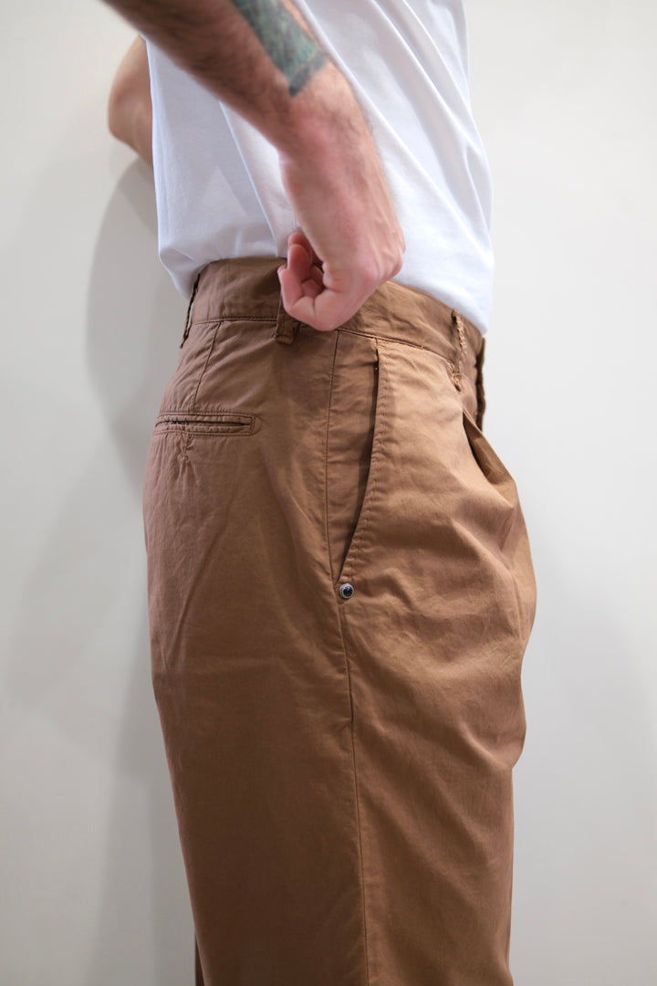 White Sand Pantalone Pence Sammy Tabacco 26SU04