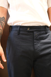 Gaffi & Co. Pantalone Cesare Lino/Cotone Navy NO RESO